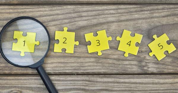 5 puzzle pieces symbolizing challenges